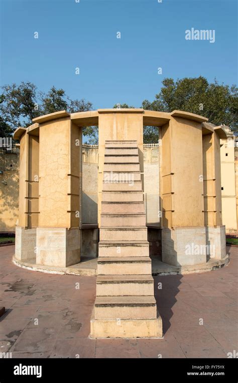 Ram Yantra Instrument At Jantar Mantar Observatory Jaipur Rajasthan