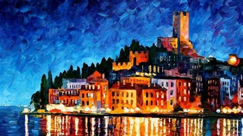 1920x1080 Art Painting City Leonid Afremov City Leonid Afremov HD