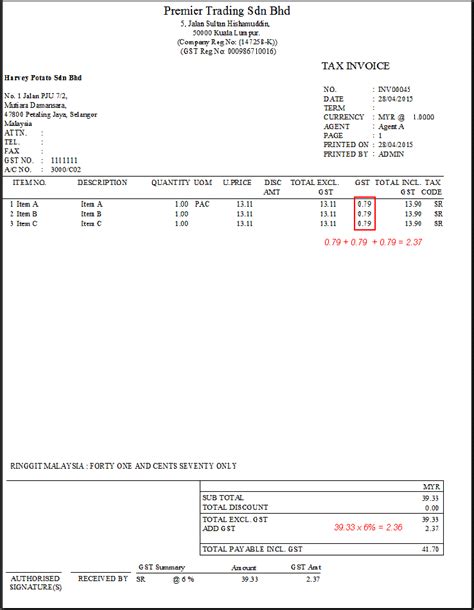 Tax Invoice In Malay Tax Invoice Templates Quickly Create Free Tax