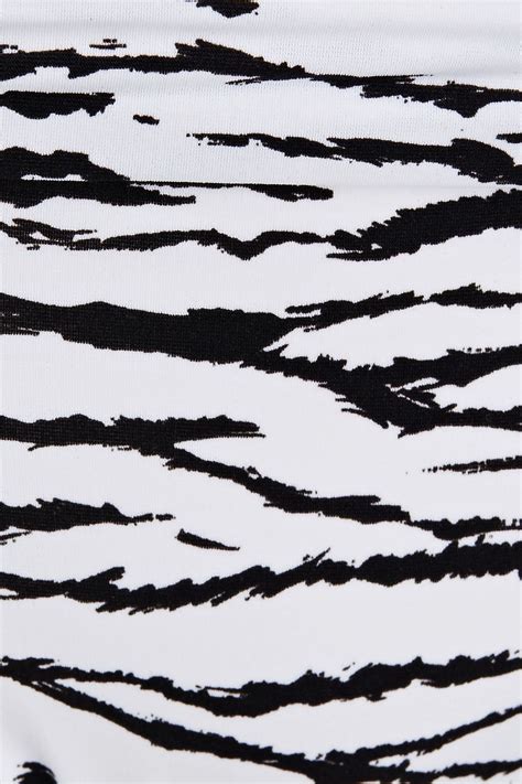 MELISSA ODABASH Grenada Zebra Print Low Rise Bikini Briefs THE OUTNET