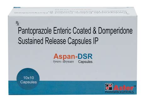 Pantoprazole Enteric Coated And Domperidone Sustained Release Capsules Ip At Rs 100 Strip