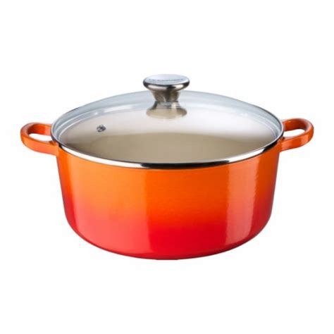 Le Creuset Rund Gryta Med Glaslock Liter Cm Volcanic