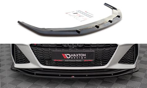 Front Splitter V 2 Audi RS7 C8 Gloss Black Our Offer Audi A7 S7