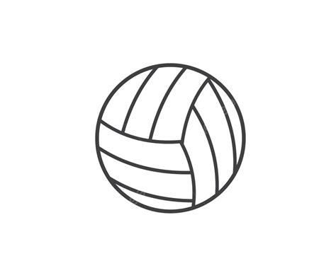 Ilustración De Icono De Vector De Pelota De Voleibol Ilustración De