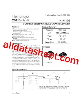 Ir S Datasheet Pdf International Rectifier