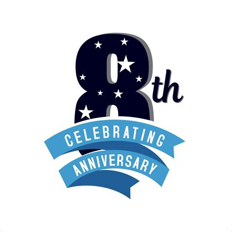 8 Years Anniversary Logo Anniversary Emblems 8 In Anniversary Concept Template Design 11853531