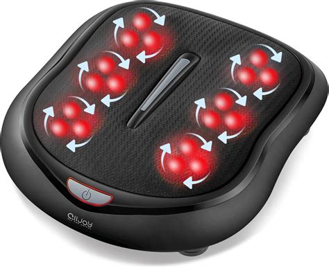 Foot Massager With Heat Alljoy Shiatsu Electric Foot Massager For