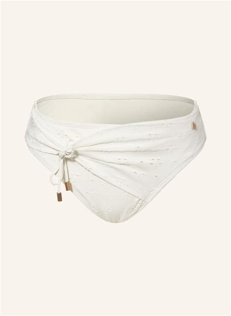 Beachlife Basic Bikini Hose White Embroidery In Weiss