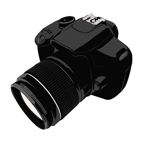 Premium Vector Black Digital Camera