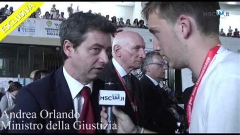 MSCtv Eventi Intervista Al Ministro Della Giustizia Andrea Orlando