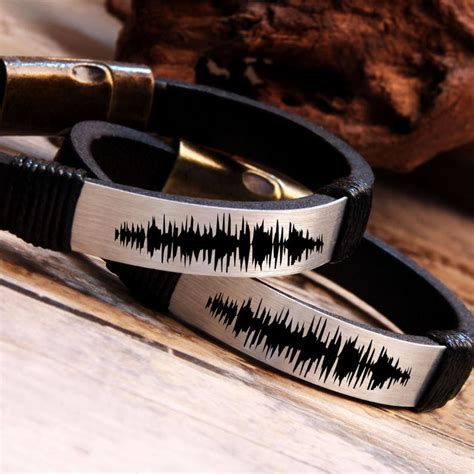 Sound Waves Bracelet Voice Recording Memorial Gift Special Etsy