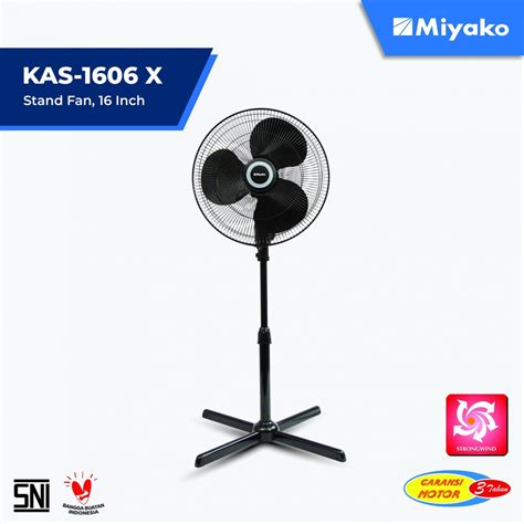 Jual MIYAKO Kipas Angin Berdiri 16 Inch KAS 1606X Standfan Garansi