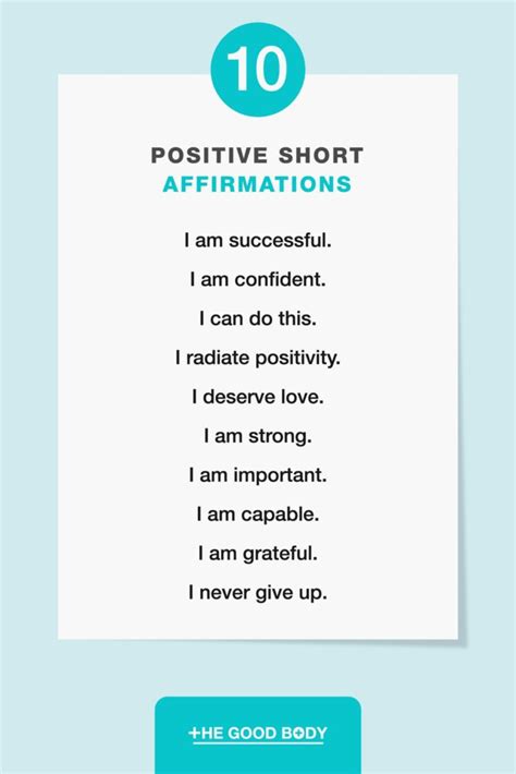 25 Short Positive Affirmations to Start Reciting Today