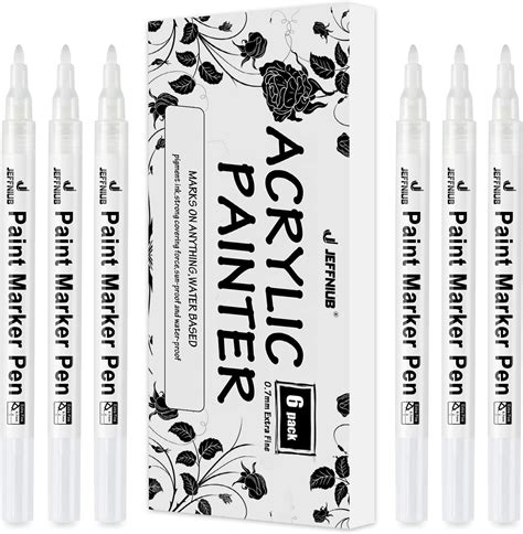 Schwarz Wei Acrylstifte Mm Permanent Marker Stifte Wasserfest