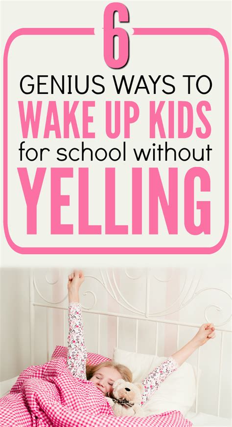 6 Genius Ways to Wake Up Kids For School without Yelling - No Guilt Mom