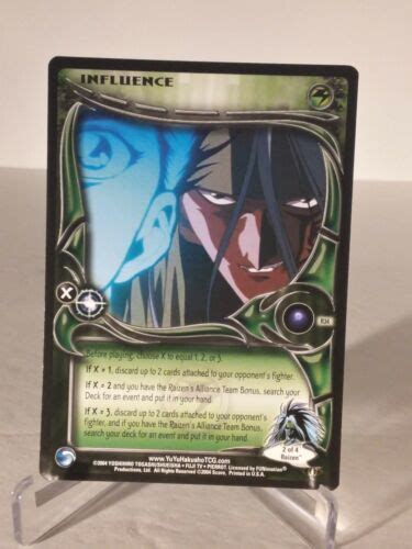 Yu Yu Hakusho Tcg Ccg Influence R St Edition Alliance Card Ebay