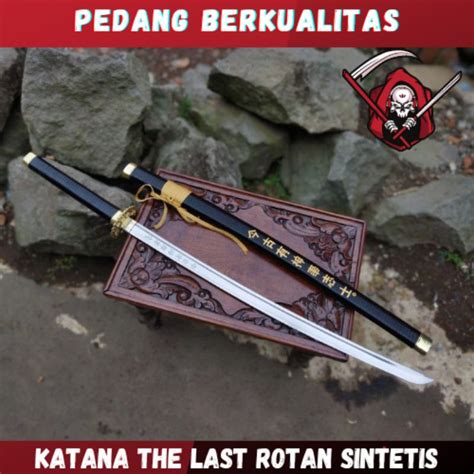 Jual Katana Samurai The Last Rotan Sintetis Baja Strip Pedang Jepang