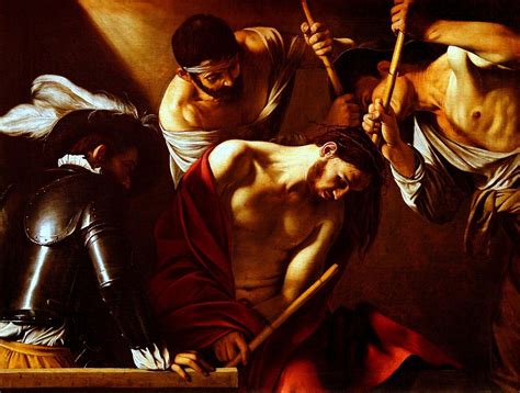 The Crowning With Thorns Caravaggio C 1602 Pintura Barroca