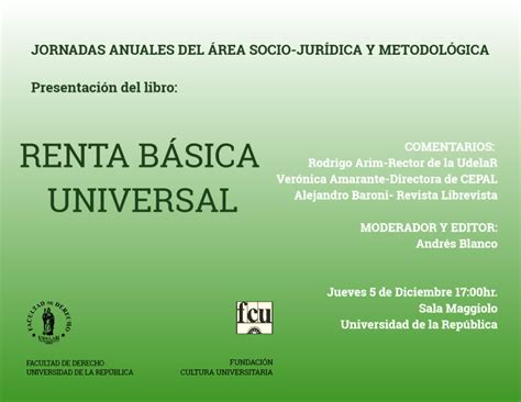 Presentación del libro Renta Básica Universal Red Temática sobre