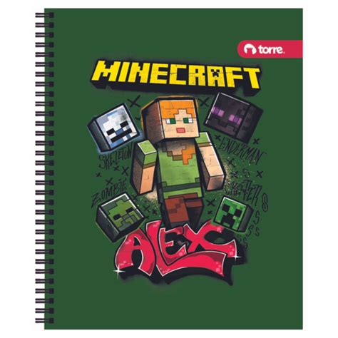 Cuaderno Universitario Minecraft Hojas Pack Uni Torre