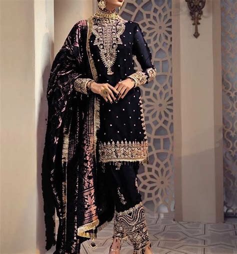 Organza Embroidered Dress With Organza Dupatta Unstitched CHI 579