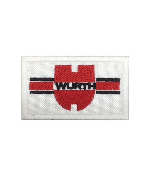 0498 Embroidered Badge Patch Sew On 74mmX44mm WURTH