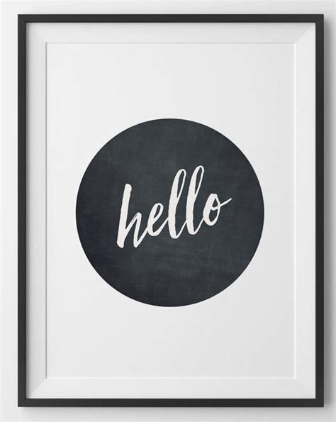 Hello Chalk Print