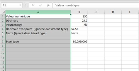 Mise à jour 101 imagen écart type formule excel fr thptnganamst edu vn