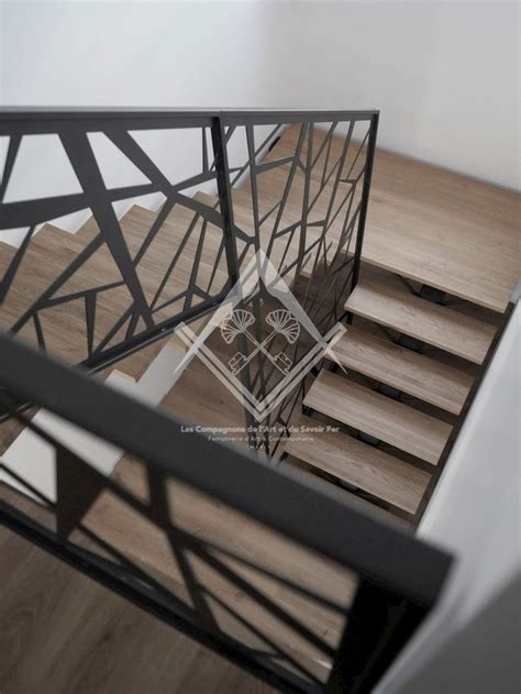 Escalier Acier Contemporain Design Metz Les Compagnons De Lart