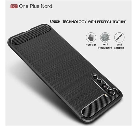 Oneplus Nord Hoesje Brushed Carbon Blauw