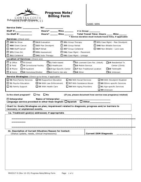 Free Therapy Notes Templates Progress Notes Templatelab