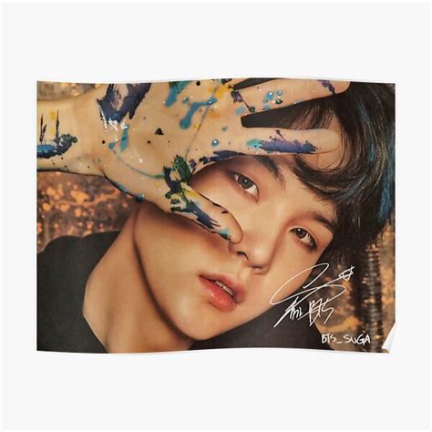 Bts Suga Min Yoon Gi Poster For Sale By Swanfordesigns Redbubble