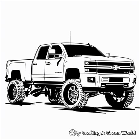 Chevy Coloring Pages Free And Printable