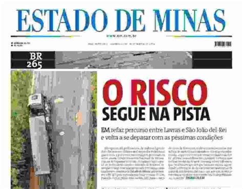 Confira A Capa Do Estado De Minas Do Dia