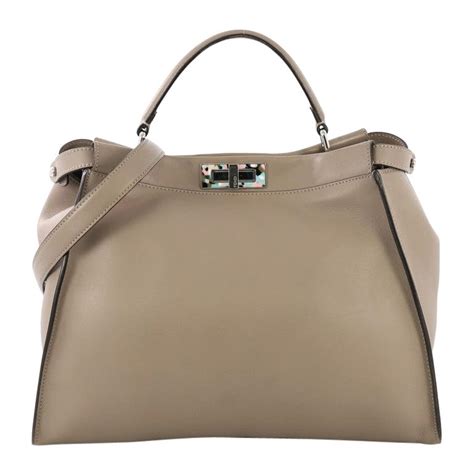 Fendi Peekaboo Bag Leather Large At 1stdibs