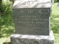 Rebecca Margaret Shook Dutt 1843 1918 Mémorial Find a Grave