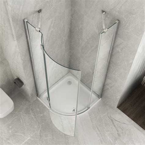 Cabine De Douche Semi Circulaire Porte Battante Transparente Mm H Cm Air