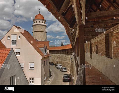 City Wall and Tower - Nordlingen - Germany Stock Photo - Alamy