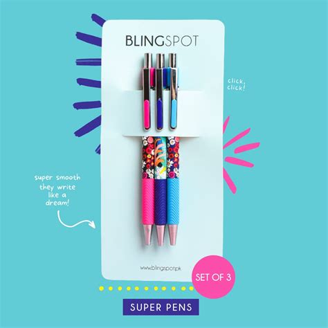 Tropical Mix Style 3 Press Gel Pen Set The Blingspot Studio