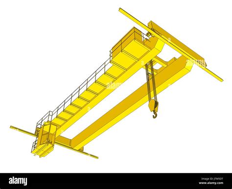 Factory Overhead Crane Stock Vector Image Art Alamy