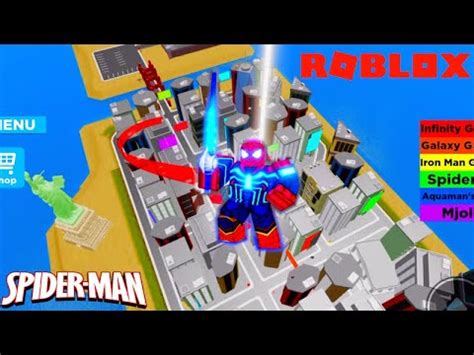 ROBLOX Spiderman Simulator I Became Spiderman And Saved The Day In