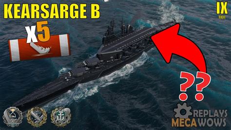 Kearsarge B Kills K Damage World Of Warships Gameplay Youtube