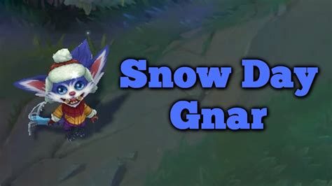 Snow Day Gnar Skin Preview League Of Legends YouTube