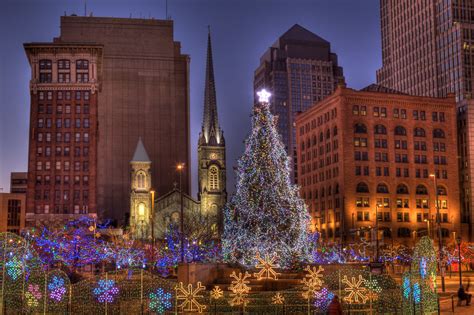 Public Square Christmas Downtown Cleveland Ohio Usa Prior Flickr