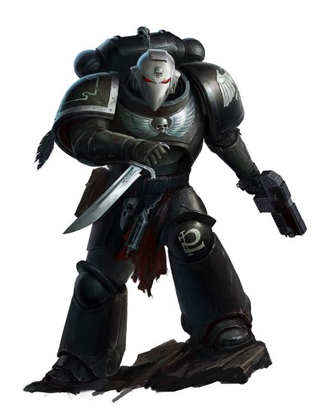 Warhammer 40k Artwork — Lieutenant Xicarius Raven Guard Intercessor