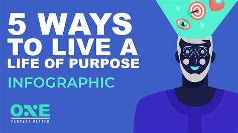 5 Ways To Live Your Life With Purpose Infographic