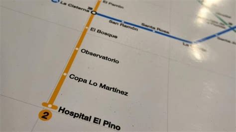 El Nuevo Mapa Del Metro De Santiago Tras Llegada A San Bernardo 24horas