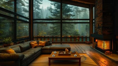 Rainy Day Retreat Tranquil Cabin Ambience Soft Rain Sounds For