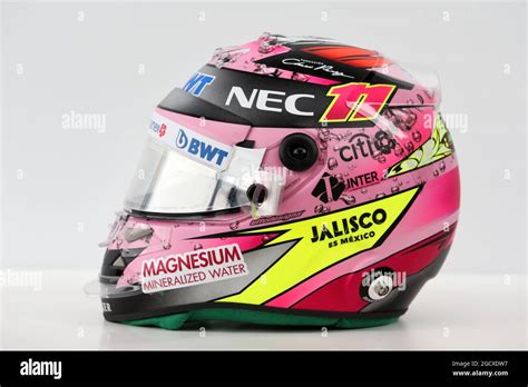 The helmet of sergio perez hi-res stock photography and images - Alamy