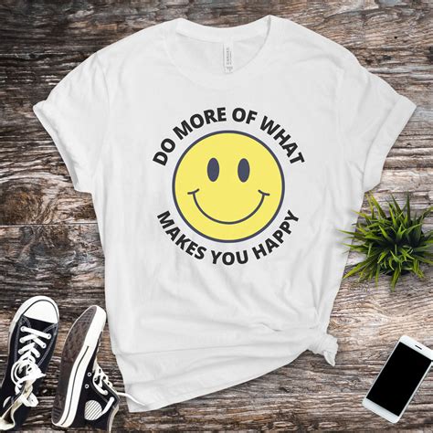 Smiley Face Tshirt For Women Womans Tee Shirt With Positive Etsy